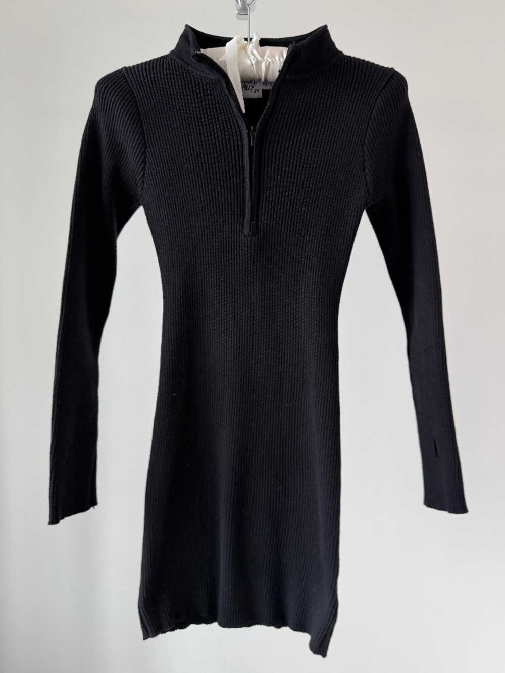Princess Polly Knit Long Sleeve Mini Dress in Black